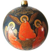 Расписной новогодний шар - Святая Троица